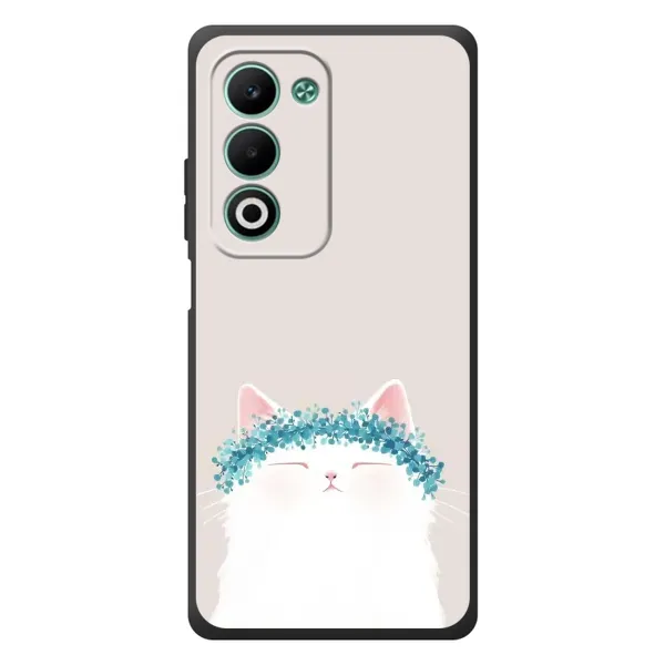 Чехол с рисунком «Белый котик» для OPPO A5m Чехол с рисунком «Белый котик» для OPPO A5m