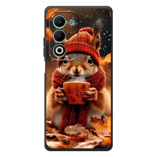 Чехол с рисунком «Белка с кофе» для OPPO A5m Чехол с рисунком «Белка с кофе» для OPPO A5m