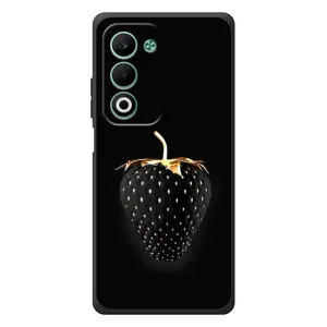 Чехол с изображением вкусной еды для OPPO A5m (Чёрная клубника)