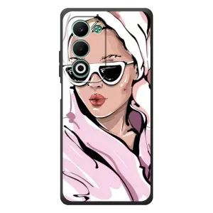Чехол с картинкой Модные Девчонки OPPO A5m (Девушка в халате)