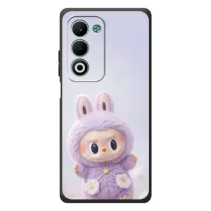Чохол з принтом Лабубу для OPPO A5m (Фіолетовий Лабубу)