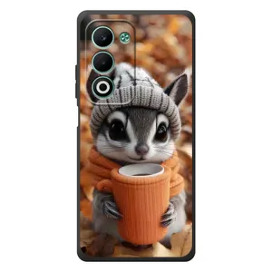 Печатный чехол «Зверята с кофе» для OPPO A5m (Грызунчик с кофе)