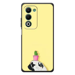Бампер для OPPO A5m с картинкой "Песики" (Кактус на голове)