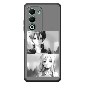 Чехол с персонажами АНИМЕ на OPPO A5m (Кирито-Асуна)