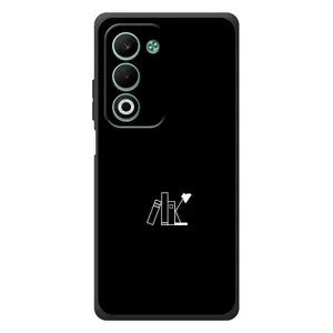 Чохол з картинками на чорному фоні для OPPO A5m (Книжки)