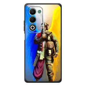 Чехол с картинкой (Патриотический КОЗАК) на OPPO A5m (Козак с крыльями)