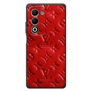 Текстурный Чехол Louis Vuitton для А5м (Красный ЛВ)
