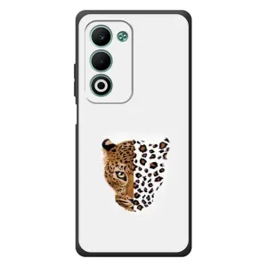 Чехол с леопардовым принтом на OPPO A5m (Леопард на белом)