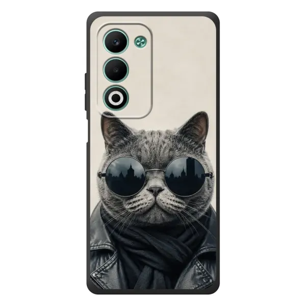 Чехол с рисунком «Модный кот» для OPPO A5m Чехол с рисунком «Модный кот» для OPPO A5m
