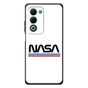 Силіконовый бампер з принтом "Наса" на OPPO A5m (NASA на білому тлі)