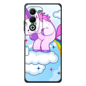 Чехол Unicorn на OPPO A5m (Радуга единорожка)