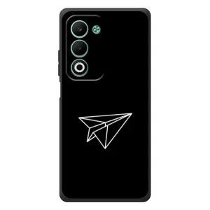 Чохол з картинками на чорному фоні для OPPO A5m (Літак)