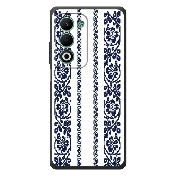 Чехол с рисунком «Синяя вышиванка» для OPPO A5m Чехол с рисунком «Синяя вышиванка» для OPPO A5m