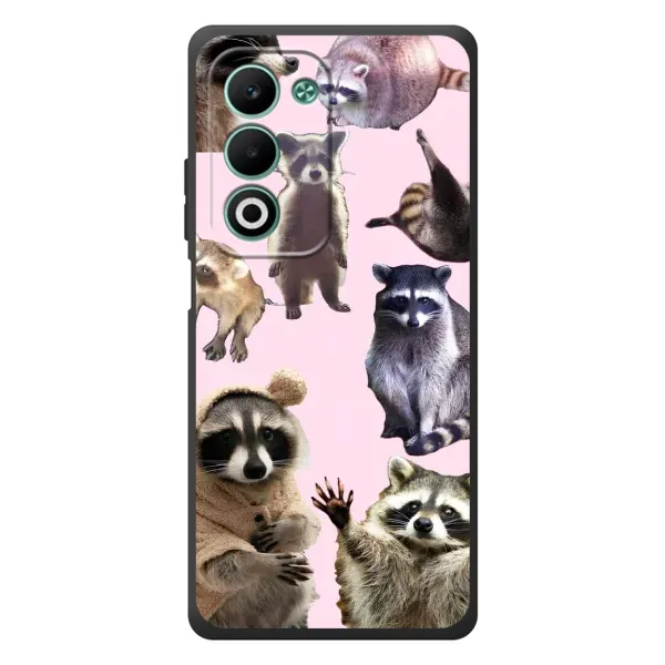 Чехол с рисунком «Смешные Еноты» для OPPO A5m Чехол с рисунком «Смешные Еноты» для OPPO A5m