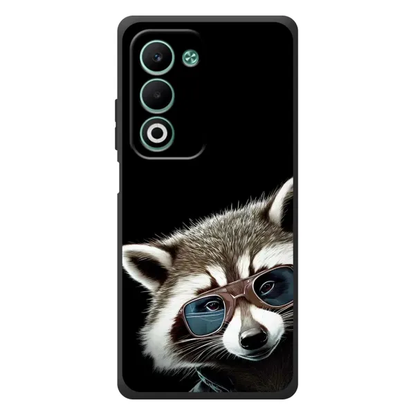 Чехол с рисунком «Стильный Енот» для OPPO A5m Чехол с рисунком «Стильный Енот» для OPPO A5m