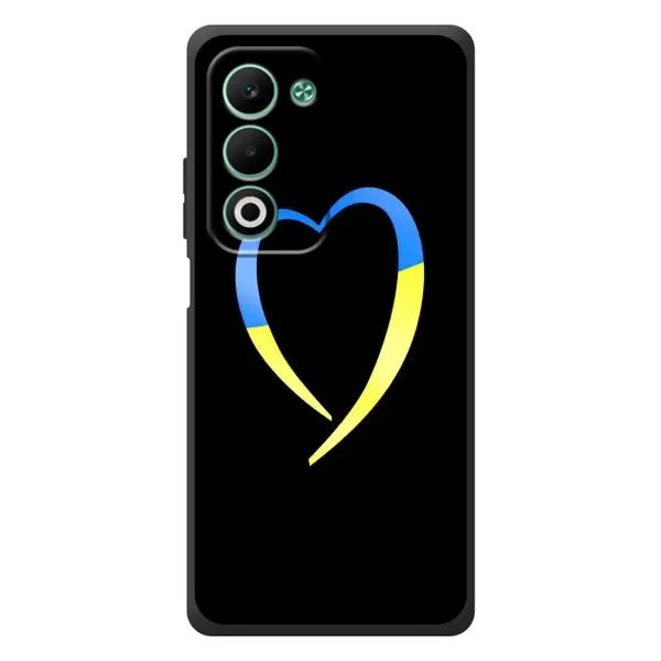 Чехол с рисунком «Украинское сердце» для OPPO A5m Чехол с рисунком «Украинское сердце» для OPPO A5m