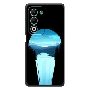 Летний Чехол на OPPO A5m (Синий Водопад)