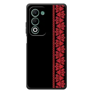 Силіконовый Чохол на OPPO A5m з картинкой Вишиванки (Вишиванка на чорному)