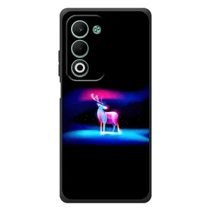 Силиконовый бампер с картинкой животных для OPPO A5m (Яркий олень)