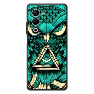 Чехлы с принтом СОВЫ для OPPO A5m (Зеленая сова)
