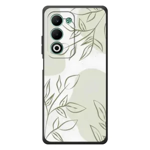 Чохол квітковий дизайн для OPPO A5m (Зелений дизайн)