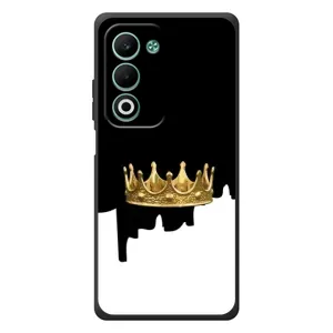 Чехол (Корона на чёрном фоне) для А5м (Золотая корона)