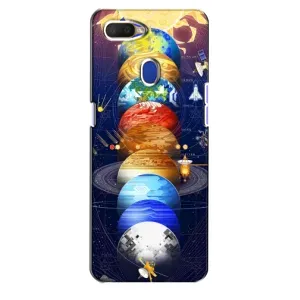 Чохол (ТПУ) з планетами на Oppo A5s (Арт планети)