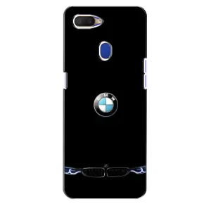 Силиконовый бампер с картинкой машины на Oppo A5s (Черный BMW)