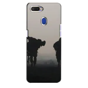 Чехлы на военную тематику для Oppo A5s (Бой солдат)