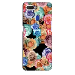 Чохли з тематикою "КВІТИ" на Oppo A5s (Квіти на чорному)