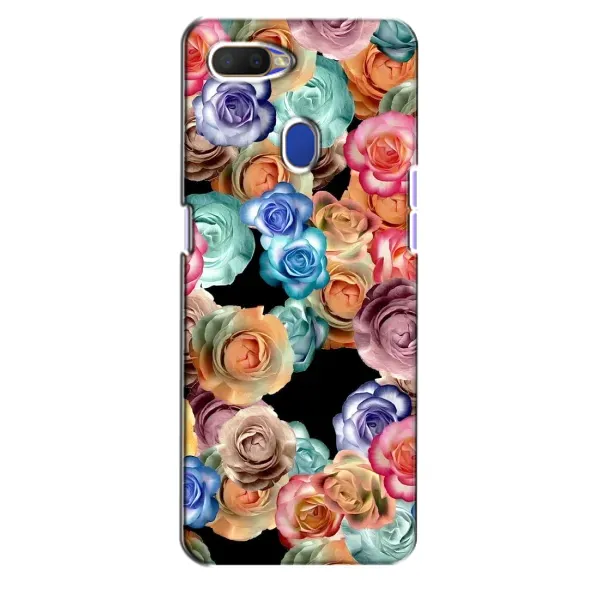 Чехол с рисунком «Цветы на черном» для OPPO A5s Чехол с рисунком «Цветы на черном» для OPPO A5s
