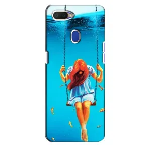 Чохол Стильні дівчата на Oppo A5s (Дівчина на гойдалці)