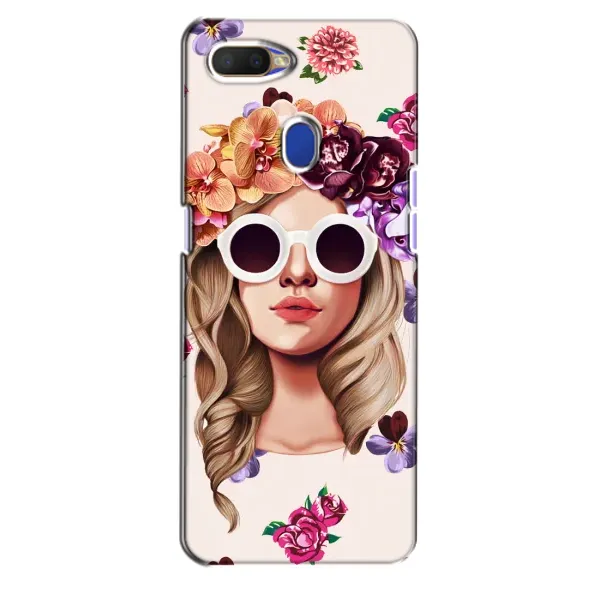 Чехол с рисунком «Девушка в очках» для OPPO A5s