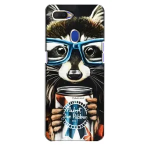 Силіконовий Чохол з Энотами на Oppo A5s (Єнот в окулярах)