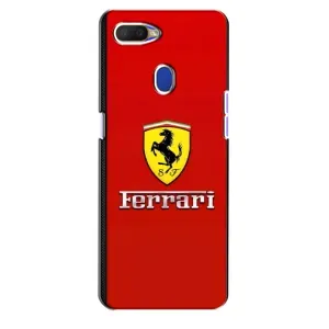 Силиконовый бампер с картинкой машины на Oppo A5s (Ferrari Logo)