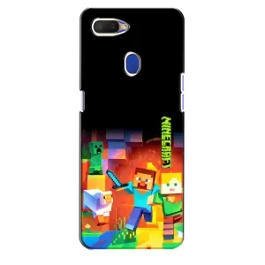 Чехлы для Oppo A5s (Персонажи Майн Крафт) (Герой Майнкрафт)