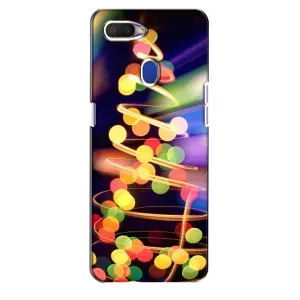 Чохол новорічна ялинка на Oppo A5s (Гірлянди)