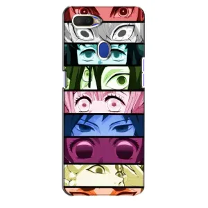 Силиконовые чехлы с глазами Anime для Оппо А5с (Глаза Хашира)
