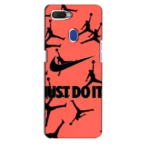 Силиконовый Чехол Nike Air Jordan на Оппо А5с (Just Do It)