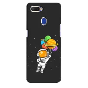 Силіконовый Чохол з принтом "Космонавти" на Oppo A5s (Космонавт з кульками)