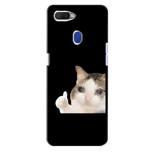 Чехол с рисунком «Кот в слезах» для OPPO A5s
