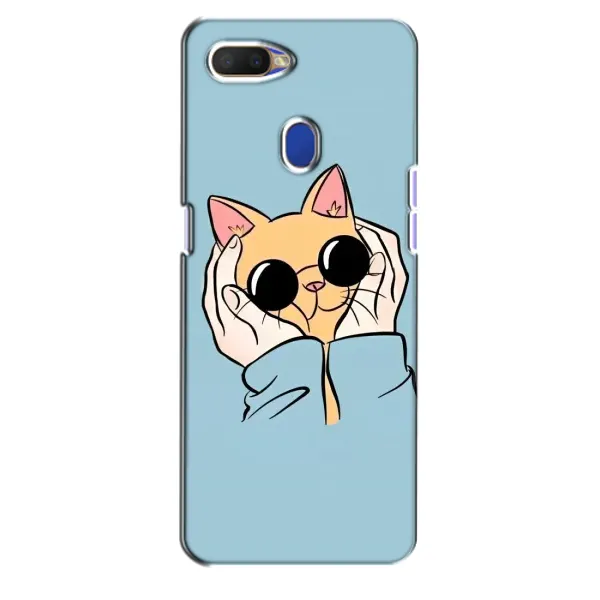 Чехол с рисунком «КОТИК в очках» для OPPO A5s