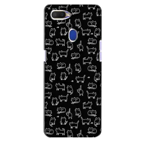 Чохол на тематику: Коти для OPPO A5s (Котики на чорному)