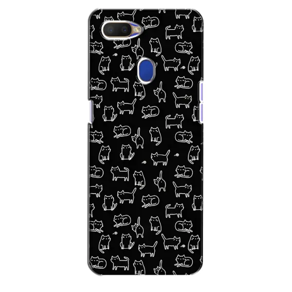 Чехол с рисунком «Котики на черном» для OPPO A5s Чехол с рисунком «Котики на черном» для OPPO A5s