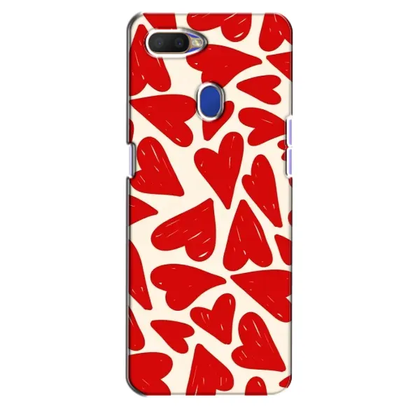 Чехол с рисунком «Красные сердечка» для OPPO A5s Чехол с рисунком «Красные сердечка» для OPPO A5s