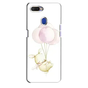 Силіконовий бампер з картинкою звірів для Oppo A5s (Кролик та кульки)