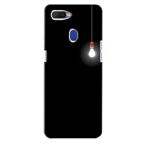 Чохол з картинками на чорному фоні для Oppo A5s (Лампочка)