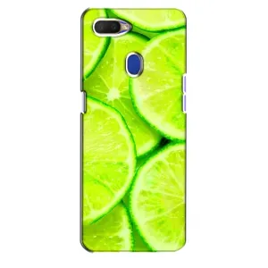 Чехол с изображением вкусной еды для Oppo A5s (Лайм)