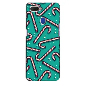 Силиконовый бампер на рождество для Oppo A5s (Леденцы)