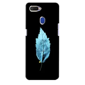 Чехол с картинками на черном фоне для Oppo A5s (Листочек)